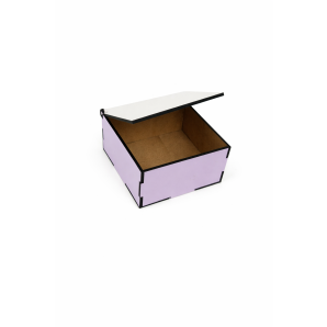 CAIXA EM MDF -10x10 LILÁS
