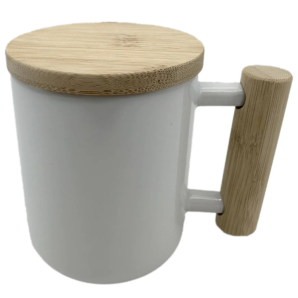 CANECA 325ML ALÇA E TAMPA BAMBU - LIVE