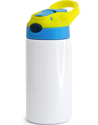 SQUEEZE ALUMINIO 500ML-TAMPA AZUL E AMARELO