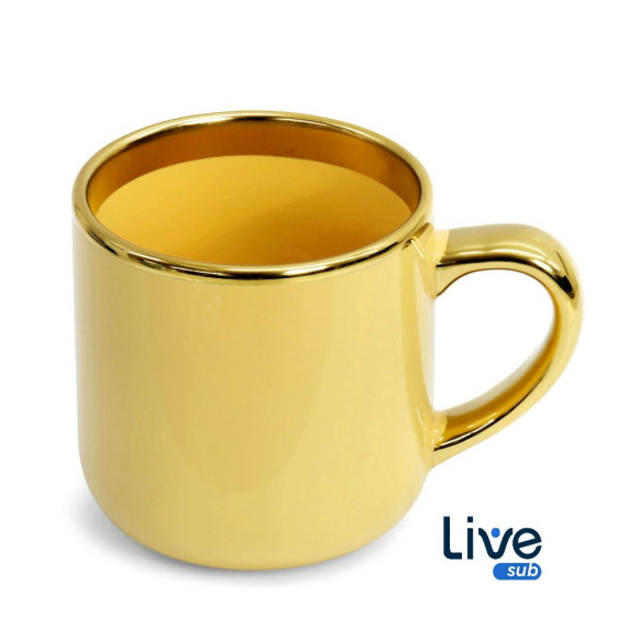 CANECA CERAMICA IMPERIAL AMARELA 400ML