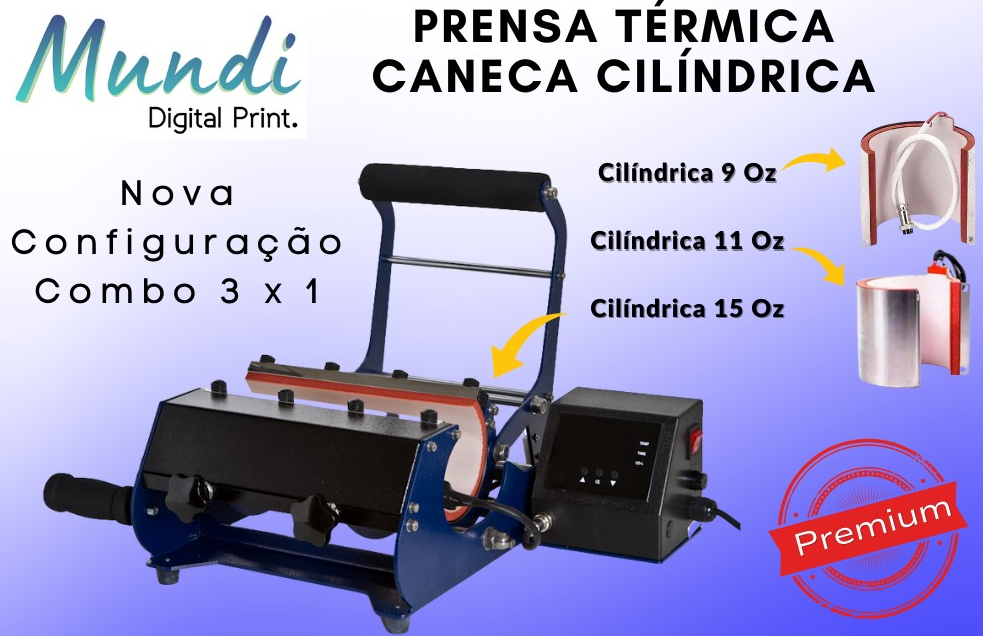 PRENSA DE CANECA 3X1- MUNDI- 110V