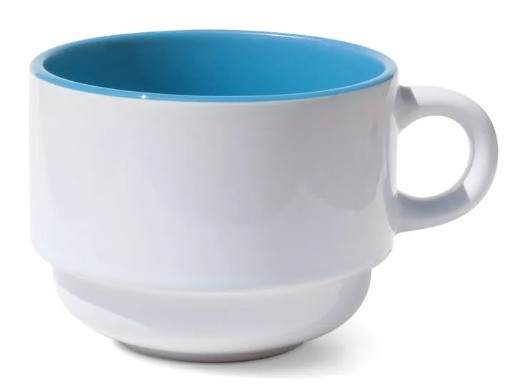 XÍCARA CERAMICA 150ML- P/ TORRE- AZUL