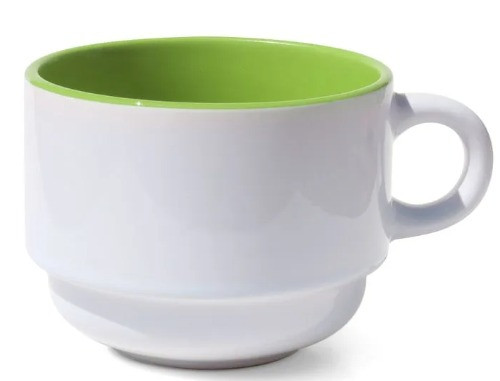 XÍCARA CERAMICA 150ML- P/ TORRE- VERDE