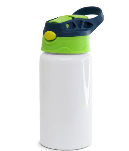 SQUEEZE ALUMINIO  500ML- TAMPA AZUL E VERDE