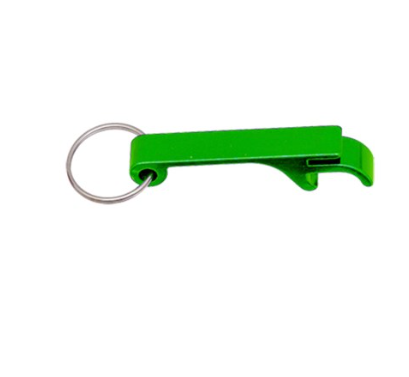 CHAVEIRO E ABRIDOR EM ALUMINIO- VERDE
