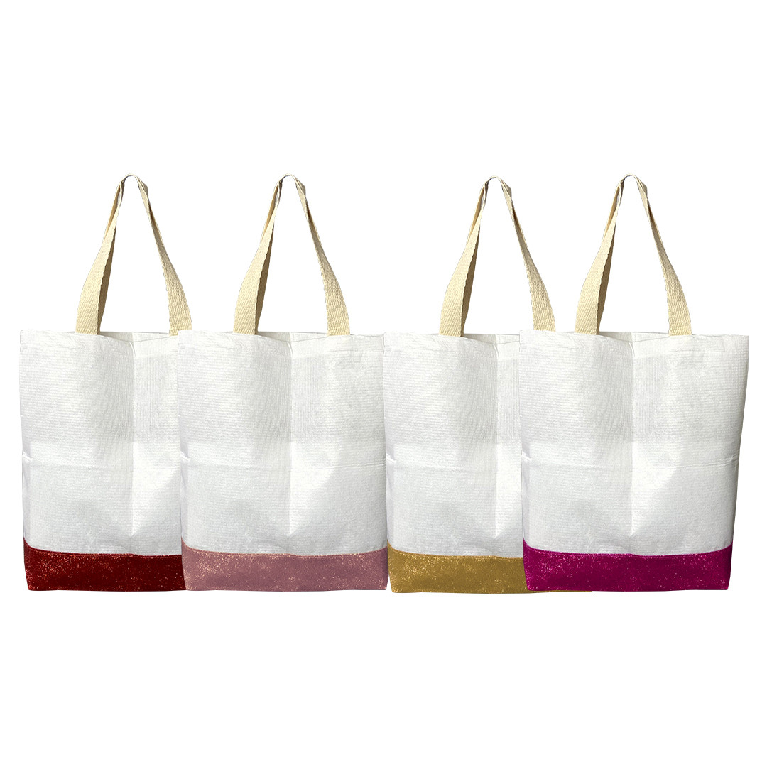 SACOLA ECOBAG C/ BARRA GLITTER