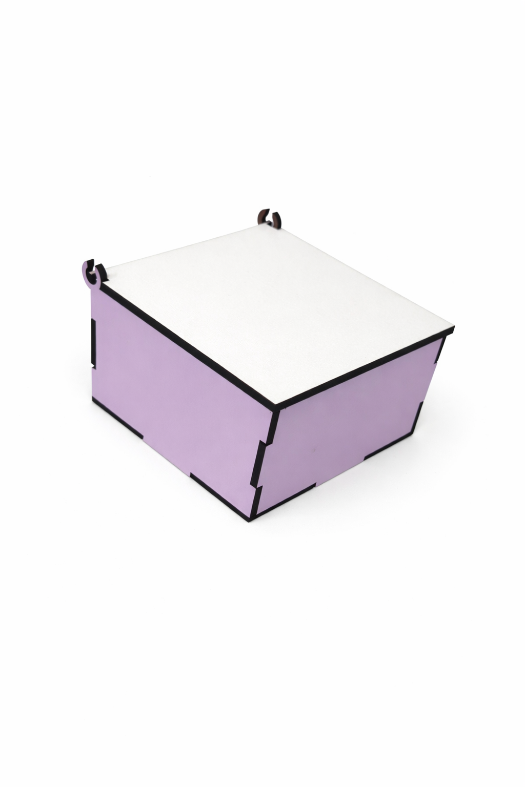 CAIXA EM MDF -10x10 LILÁS