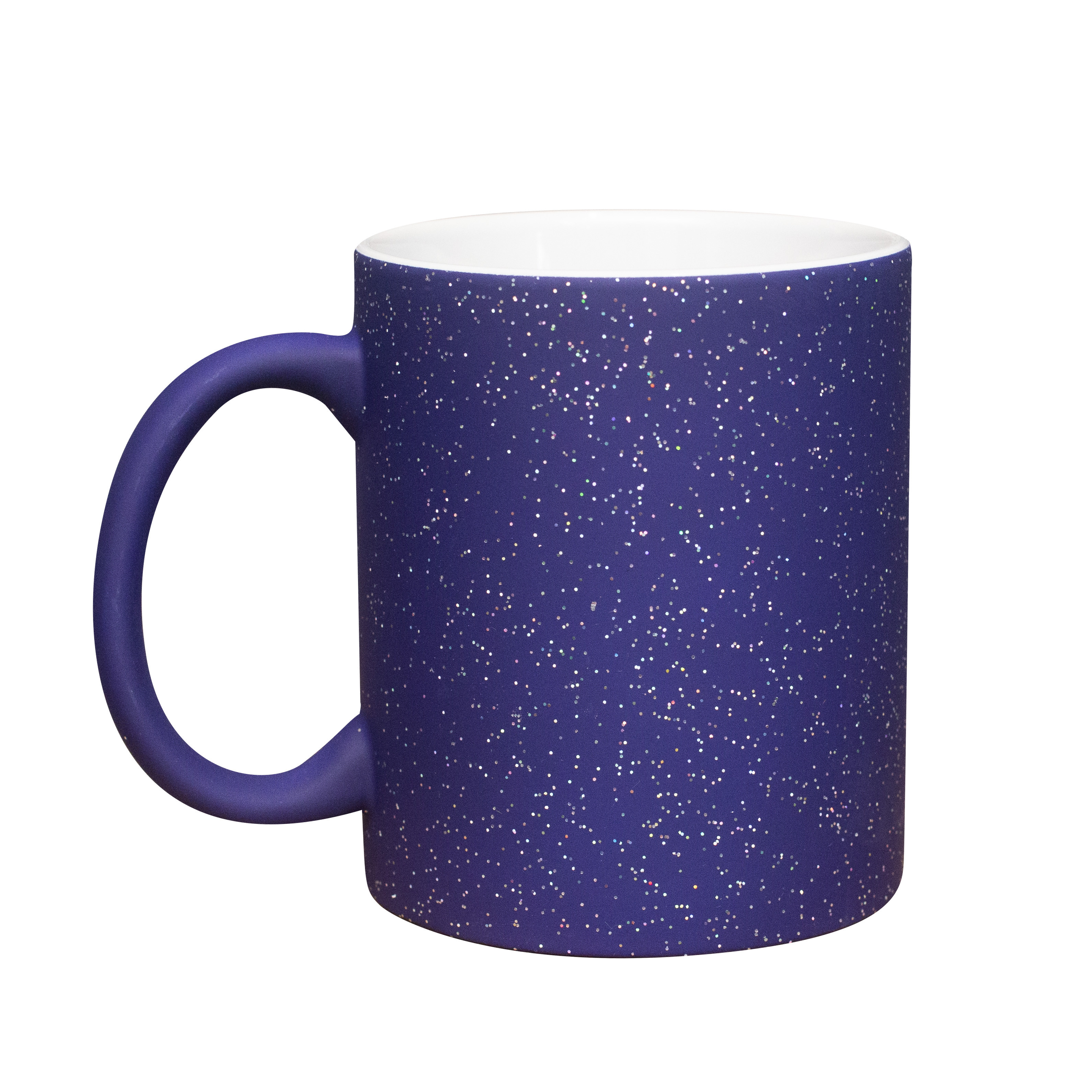 CANECA MAGICA FOSCA C/ GLITTER AZUL - 325ML