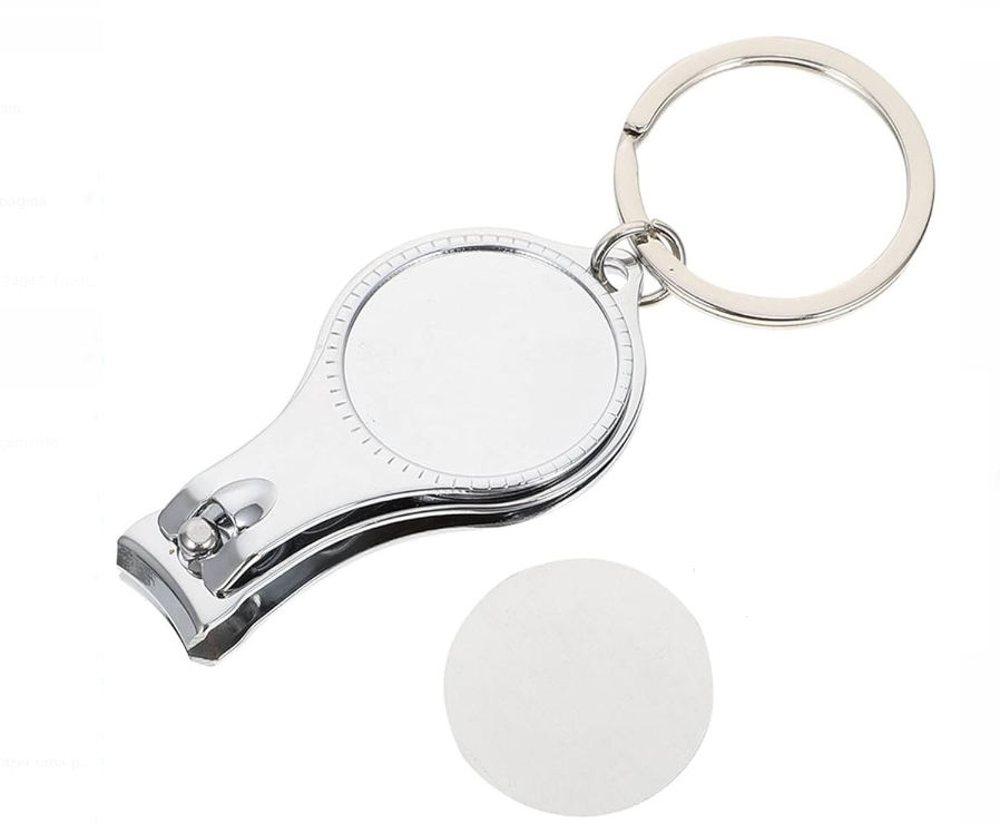 CHAVEIRO EM METAL- ABRIDOR E CORTADOR UNHA