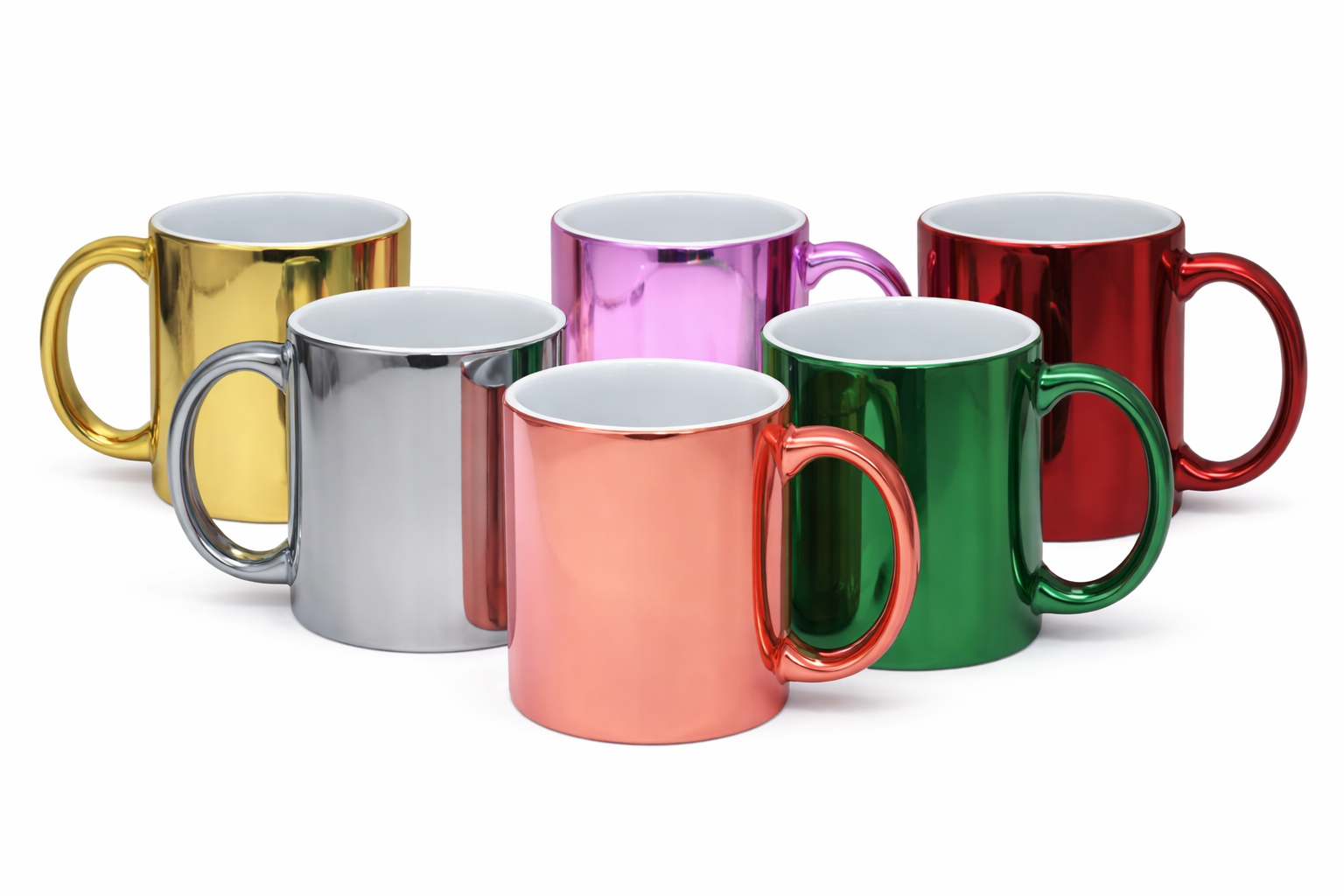 Caneca Cerâmica Cromada 