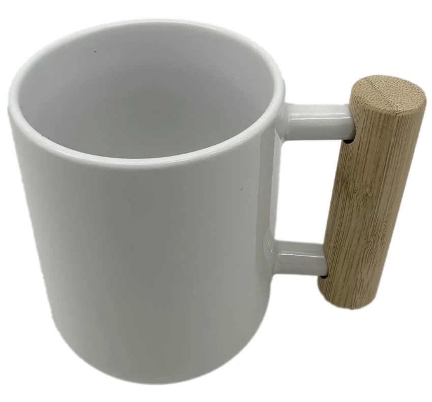 CANECA 325ML ALÇA E TAMPA BAMBU - LIVE