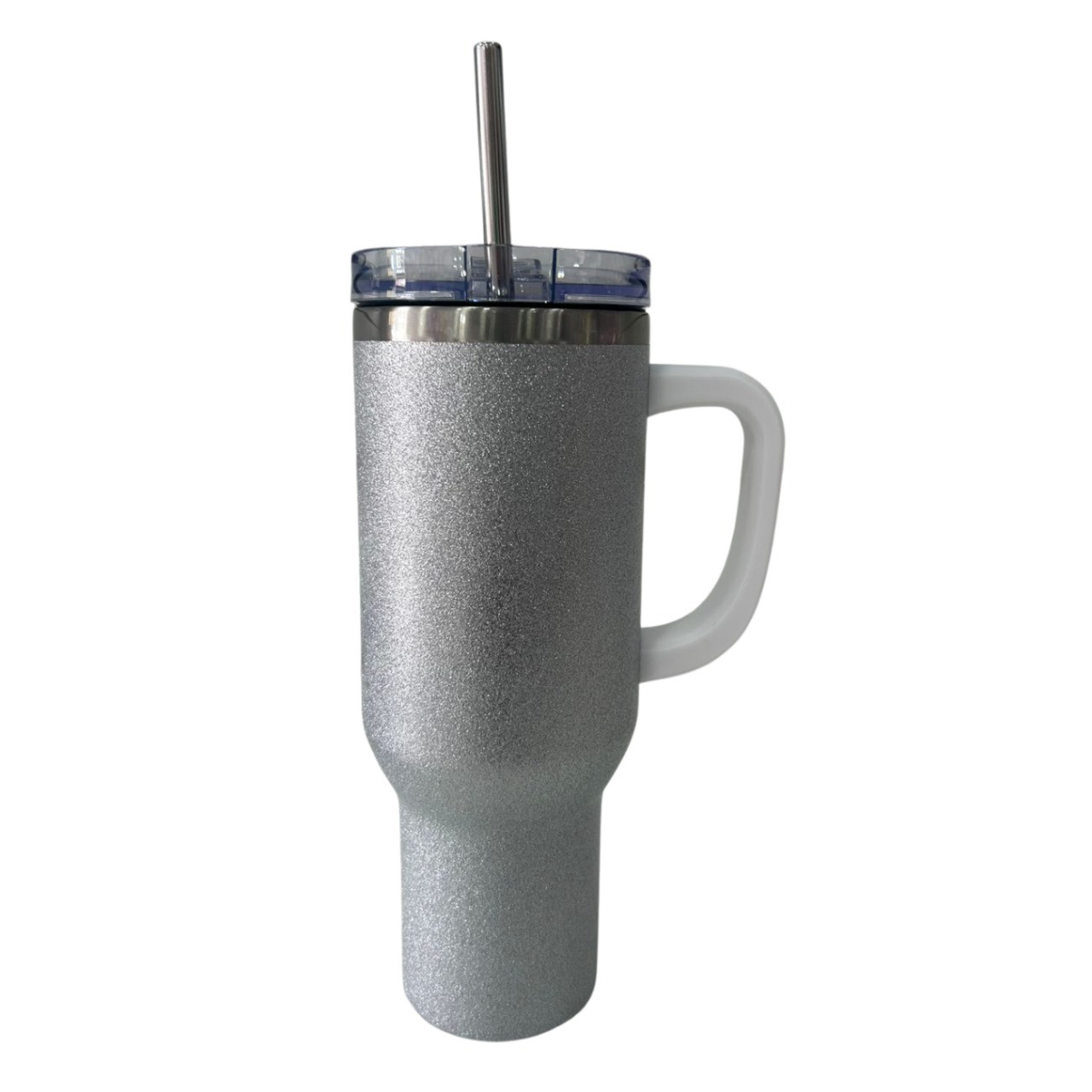 COPO TÉRMICO SUBLIMAÇÃO PRATA GLITTER- 1200ML