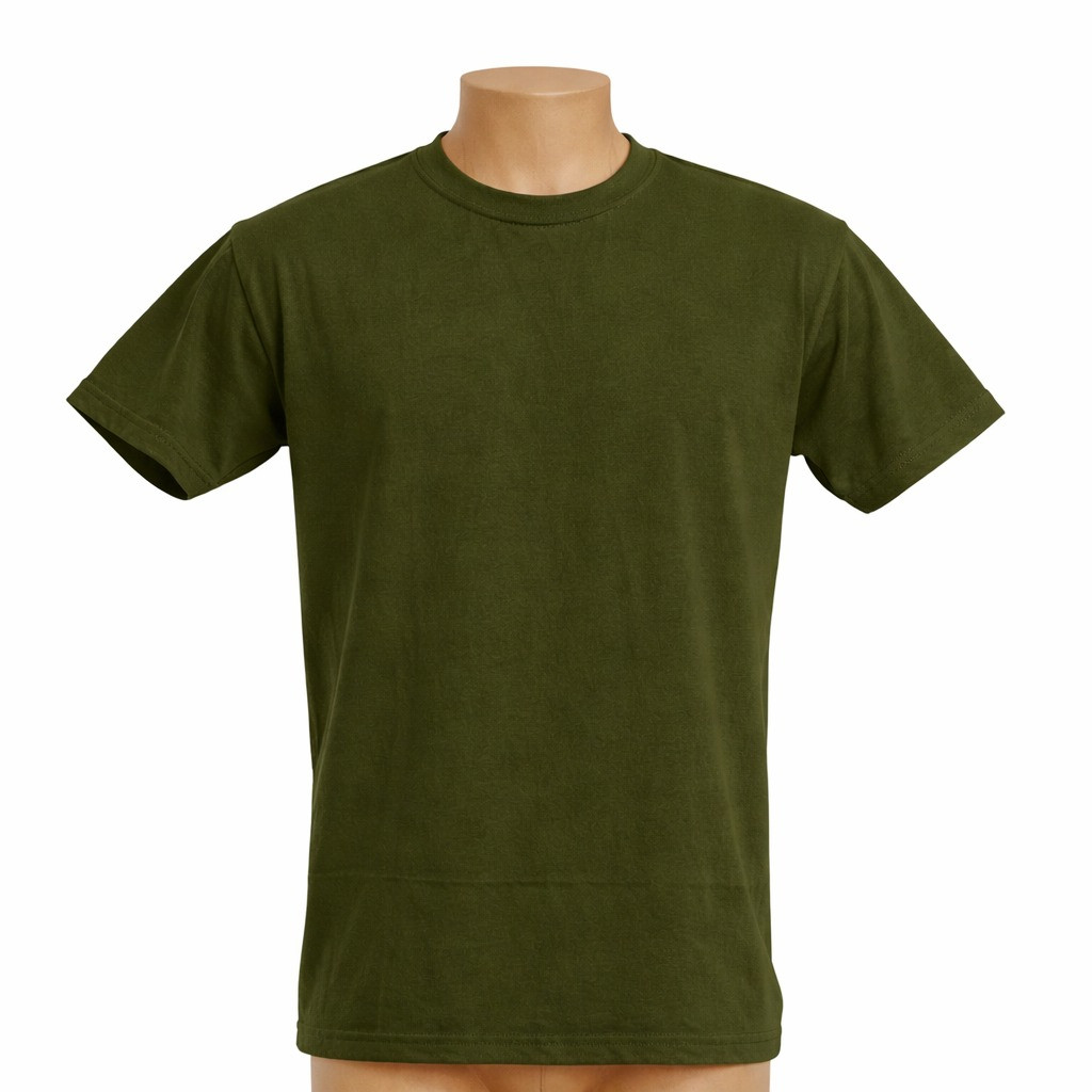 Camiseta Algodão Penteada 30.1 Verde Militar 