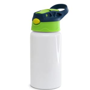 SQUEEZE ALUMINIO  500ML- TAMPA AZUL E VERDE