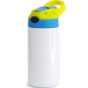 SQUEEZE ALUMINIO 500ML-TAMPA AZUL E AMARELO