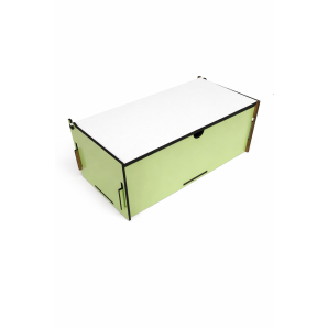 CAIXA EM MDF PARA 2 CANECAS-VERDE