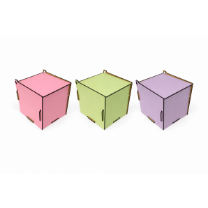 CAIXA EM MDF P/ UMA CANECA- DESMONTÁVEL