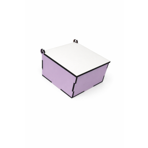 CAIXA EM MDF -10x10 LILÁS