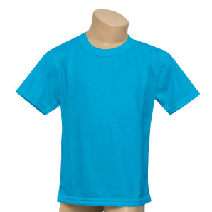 Camisa Infantil Azul Neon