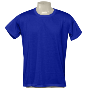 Camisa Poliéster Tradicional Azul Royal