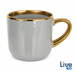 CANECA CERAMICA IMPERIAL CINZA 400ML