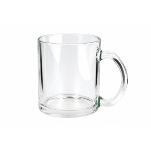 CANECA VIDRO TRANSP. 325ML