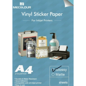 Vinil Adesivo Branco Sublimático A4 C/ 20unidades