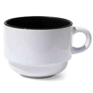 XÍCARA CERAMICA 150ML- P/ TORRE- PRETA