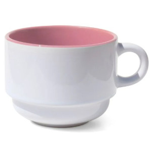 XÍCARA CERAMICA 150ML- P/ TORRE- ROSA