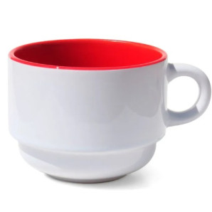 XÍCARA CERAMICA 150ML- P/ TORRE- VERMELHA
