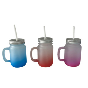 JARRA DE VIDRO C/ TAMPA- CANUDO 350 ML