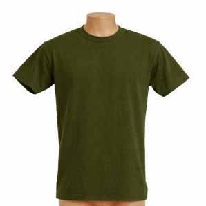 Camiseta Algodão Penteada 30.1 Verde Militar 