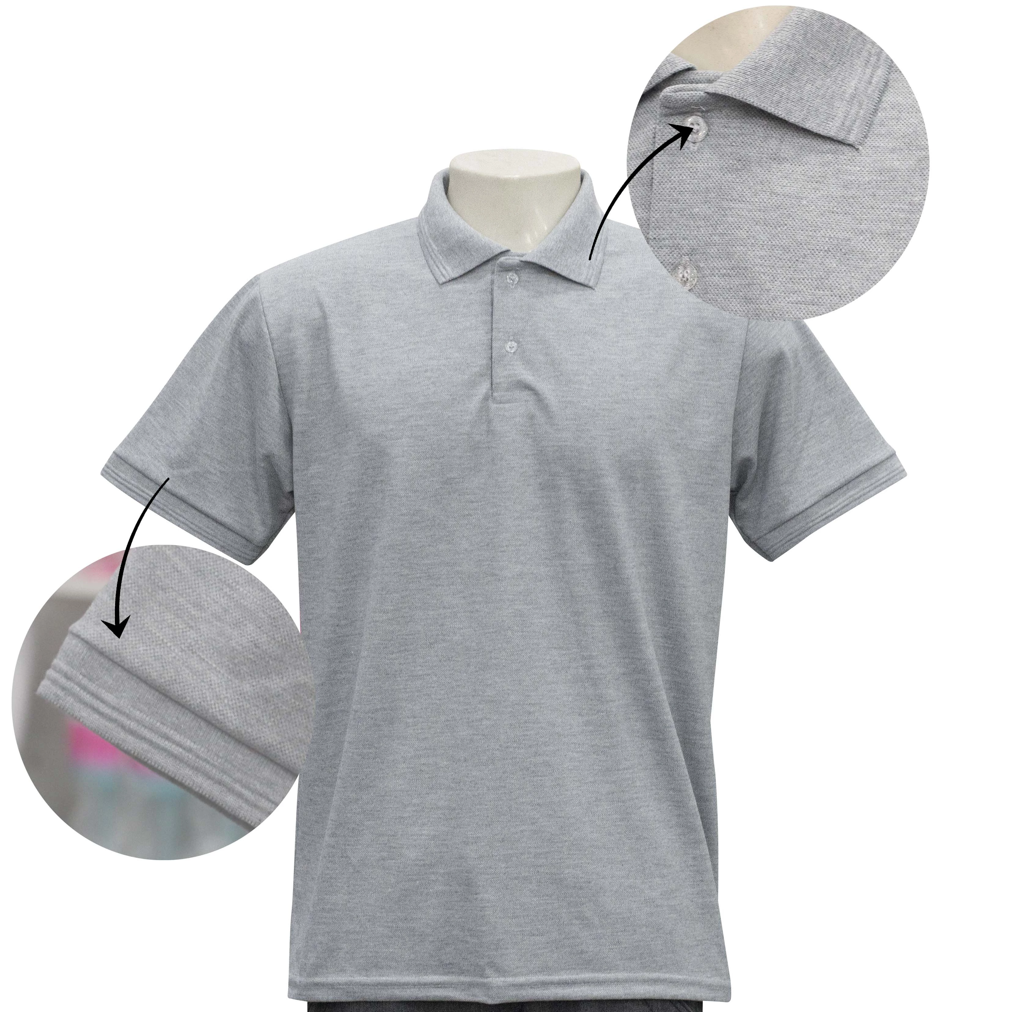 Camisa Polo Masculina Mescla TECIDO PIQUET