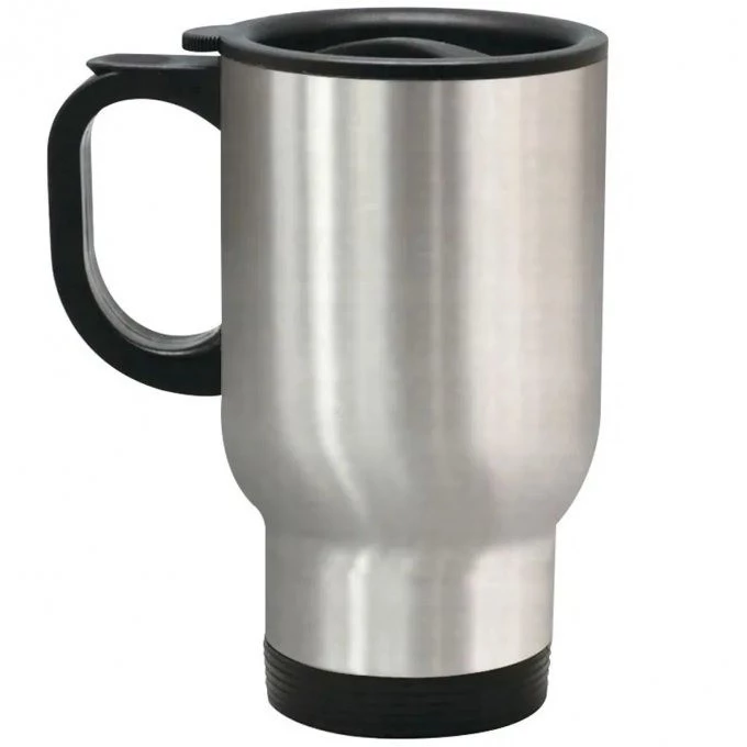 CANECA INOX 450 ML- PRATA