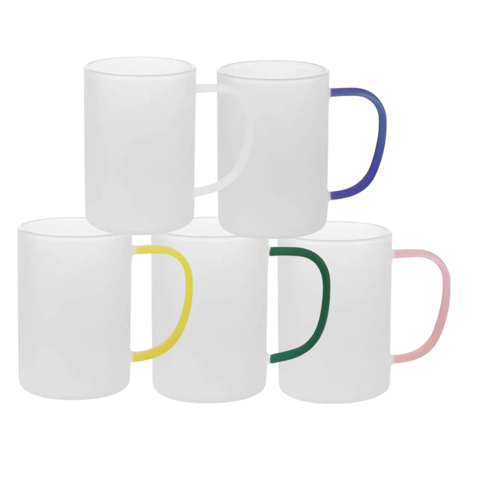 CANECA 300ML VIDRO JATEADA