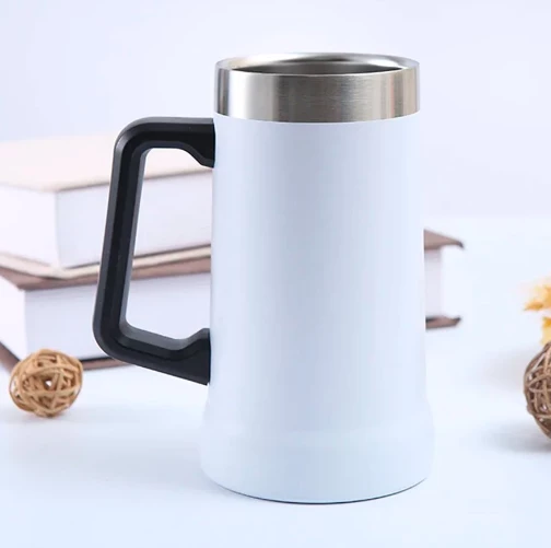 CANECA TÉRMICA INOX 710ML- BRANCA
