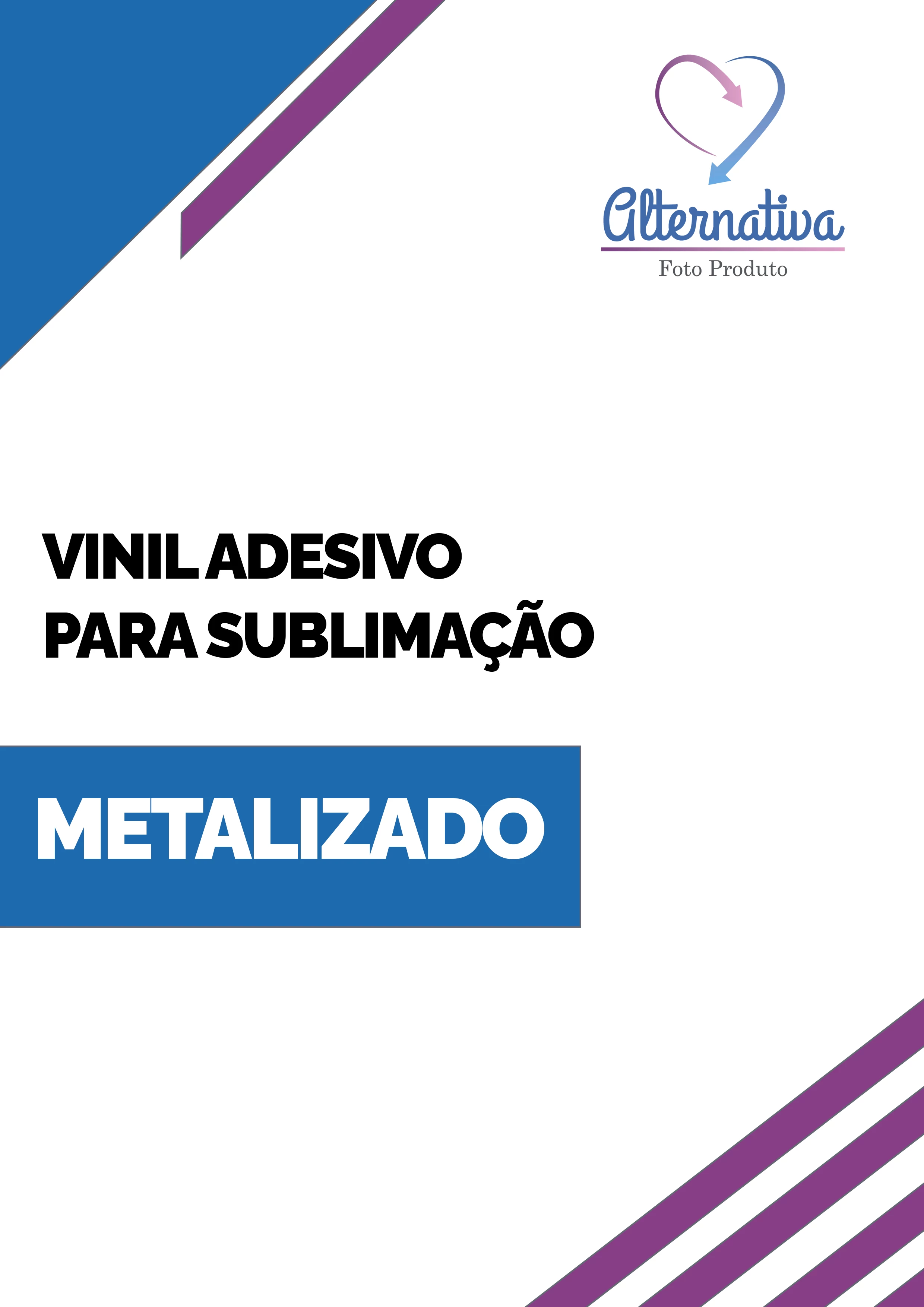 Vinil Adesivo Metalizado Sublimático A3 C/ 10 unidades
