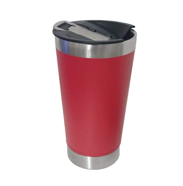 Copo Térmico Inox VERMELHO C/ Abridor de Garrafa