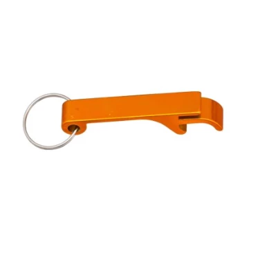 CHAVEIRO E ABRIDOR EM ALUMINIO- LARANJA