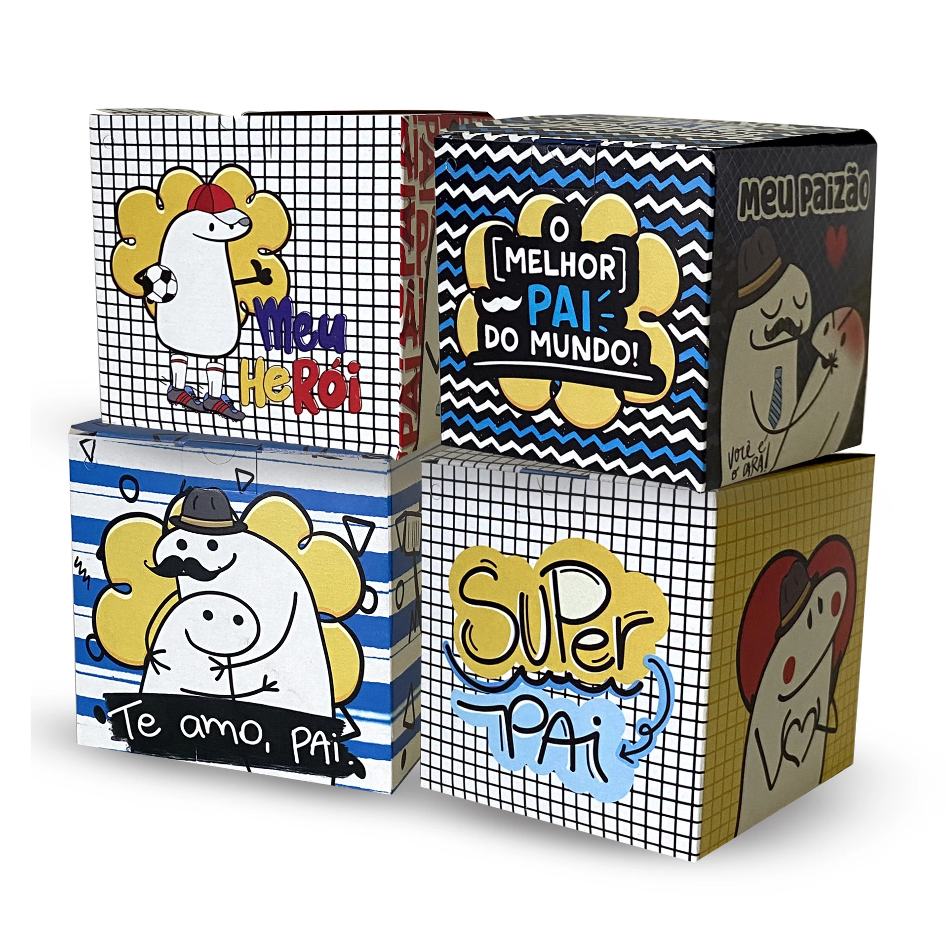 CAIXINHA P/ CANECA ESTAMPADA  DIA DOS PAIS