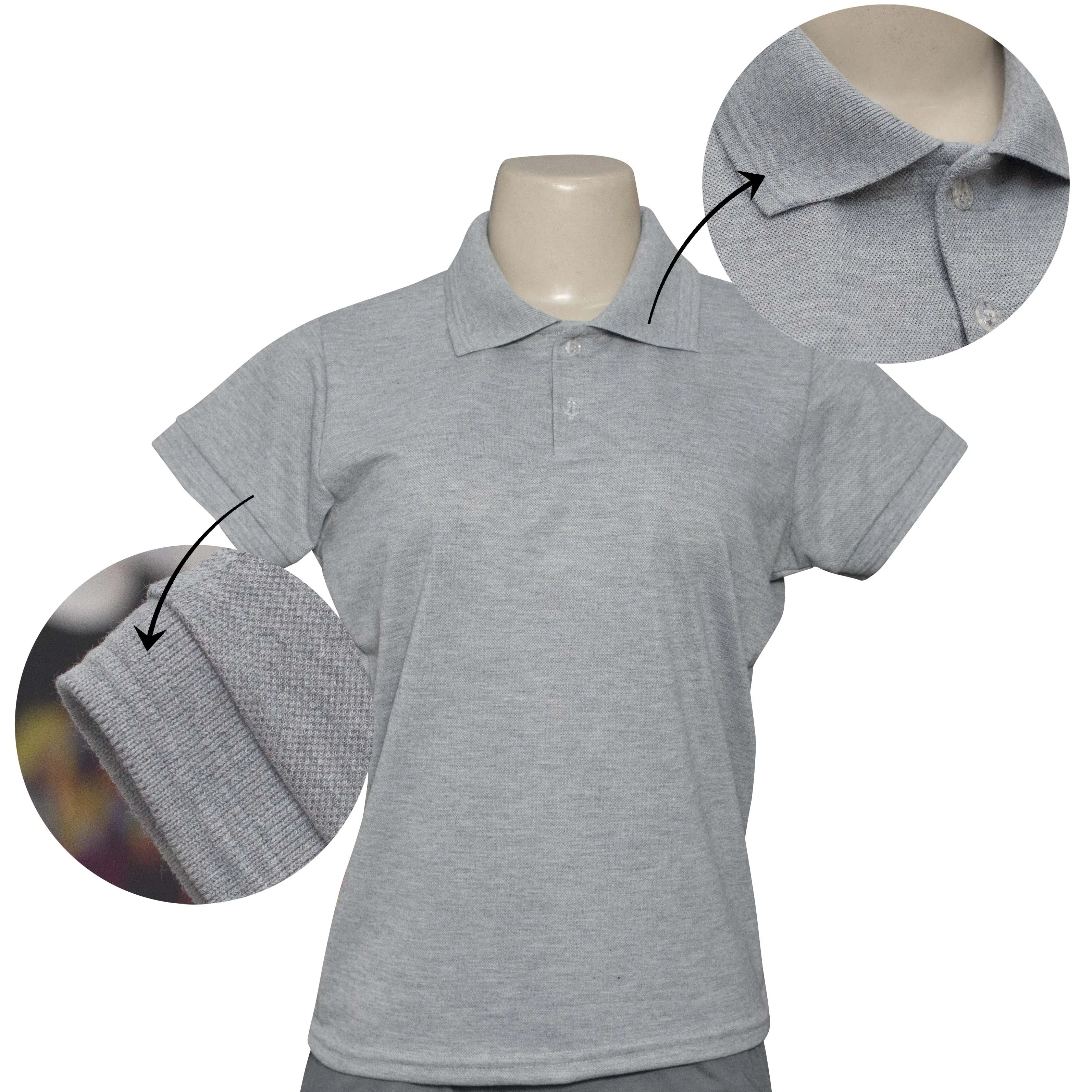 Camisa Polo Feminina Mescla TECIDO PIQUET
