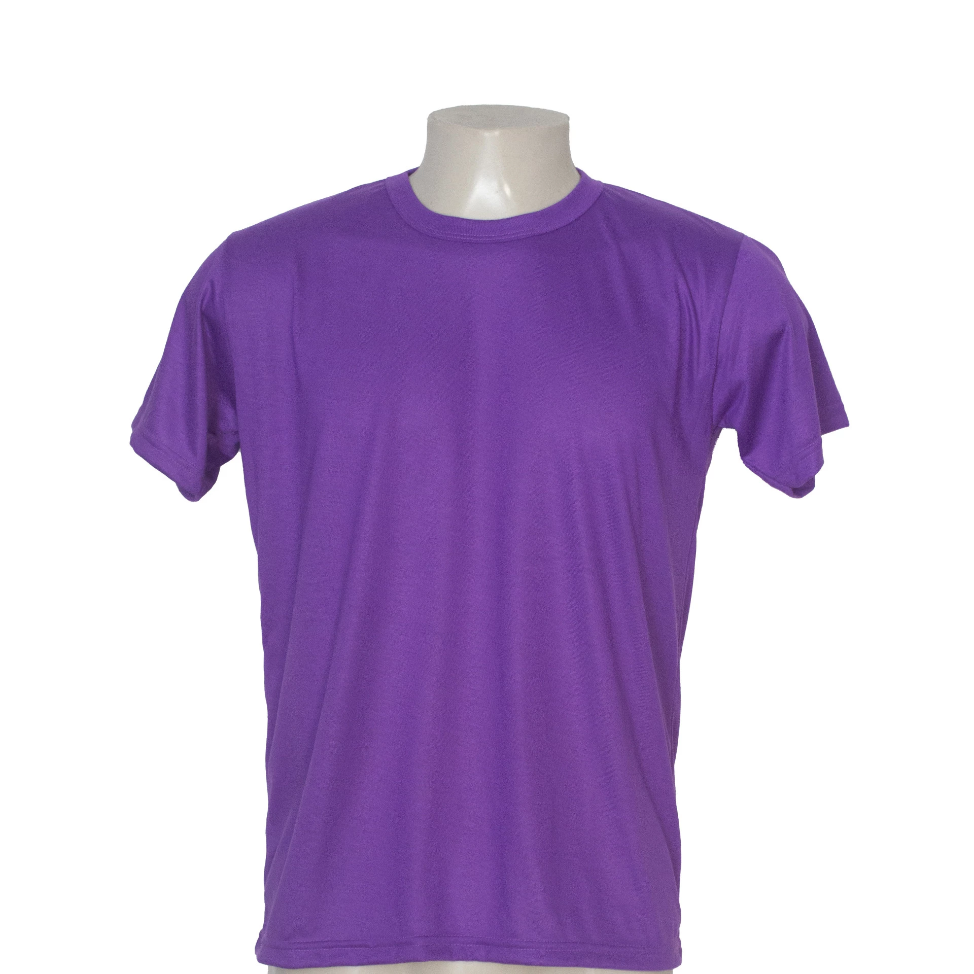 Camisa Poliéster Tradicional Roxo Neon