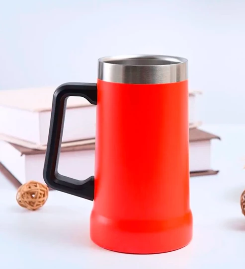 CANECA TÉRMICA INOX 710ML- VERMELHA