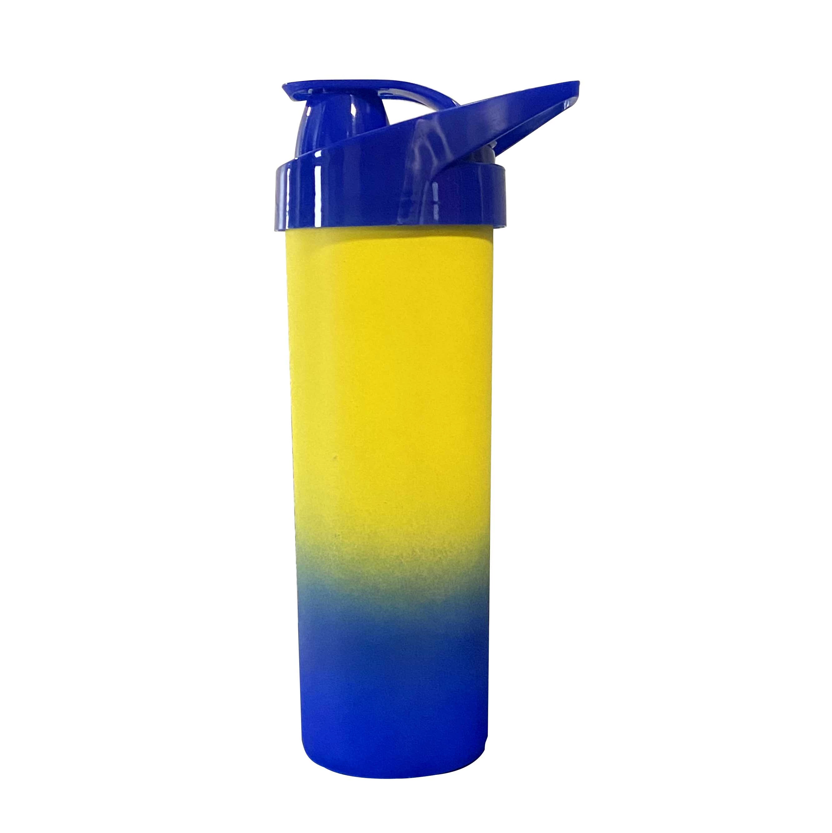 GARRAFA 450 ML - FANTASY - AZUL E AMARELO 