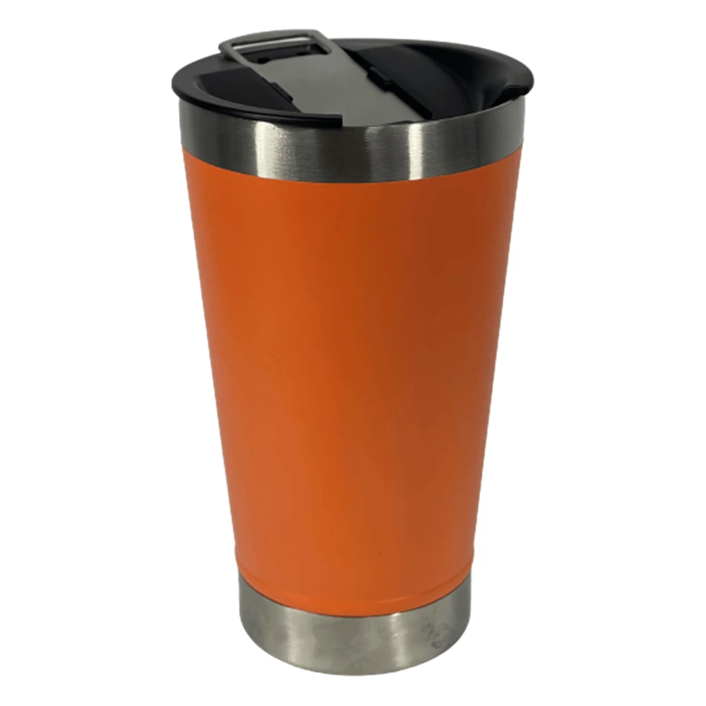 Copo Térmico Inox LARANJA C/ Abridor de Garrafa
