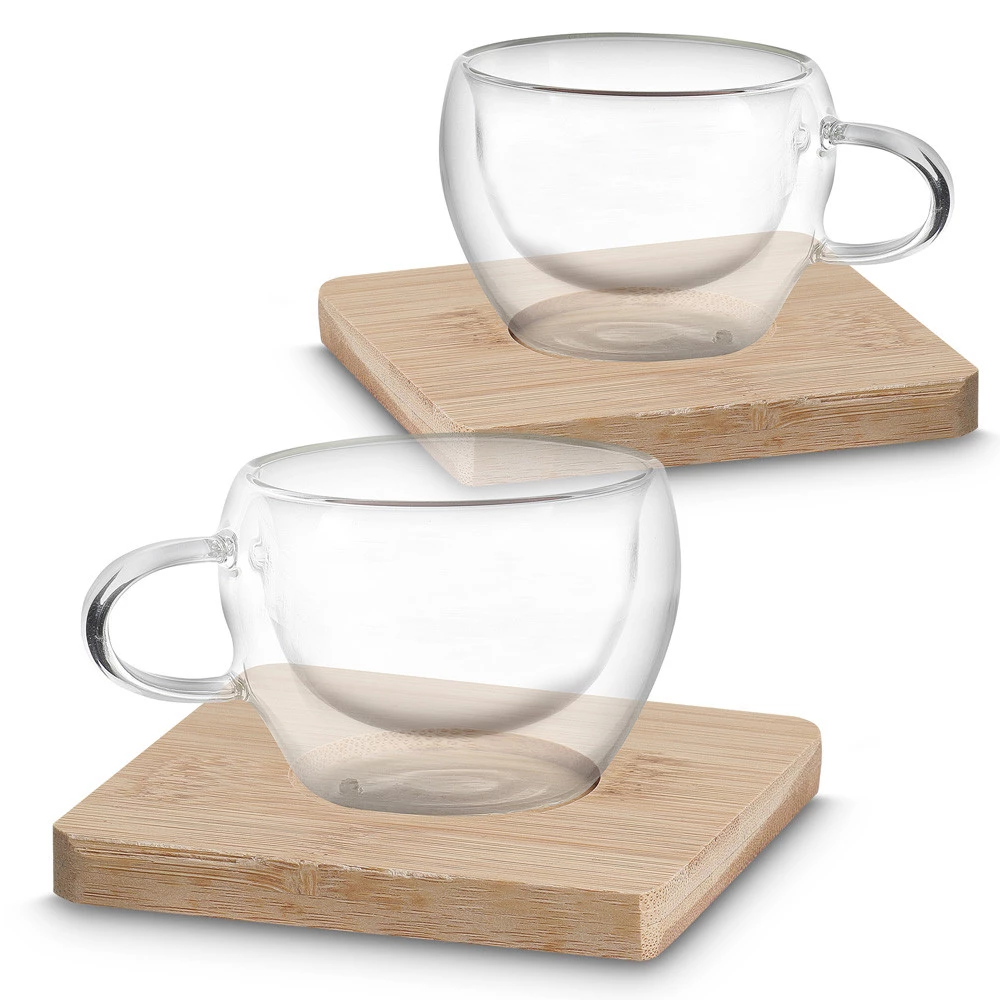 CONJUNTO DE XICARAS DE VIDRO-60ML