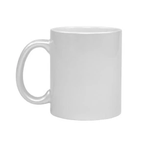 CANECA BRANCA PEROLADA - 325 ML