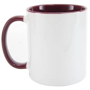 Caneca de Cerâmica Interior e Alça marrom