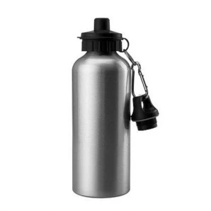 Squeeze Alumínio Prata Tampa Dupla 600ml