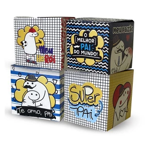 CAIXINHA P/ CANECA ESTAMPADA  DIA DOS PAIS